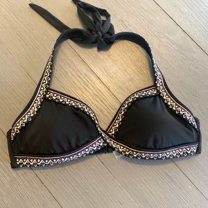 Pink Victoria Secret Black Bikini Top L